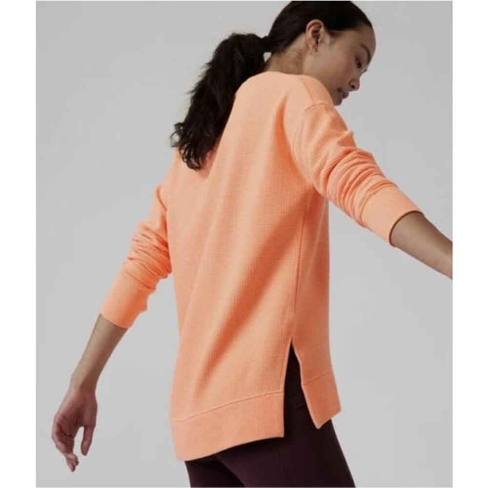 Athleta Coaster Luxe Waffle Sweatshirt XXS